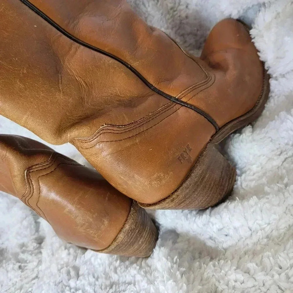 Vintage FRYE Leather Western Boots 7105 - Picture 6 of 11